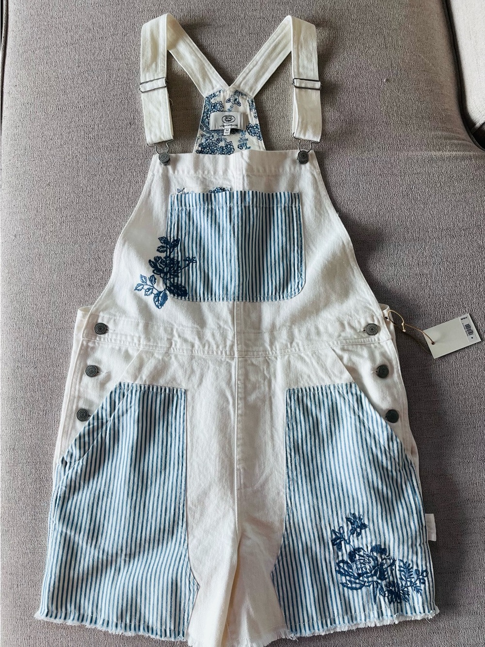 NWT - Laura Ashley x Lucky Brand collab, shortall / overalls, Size Medium